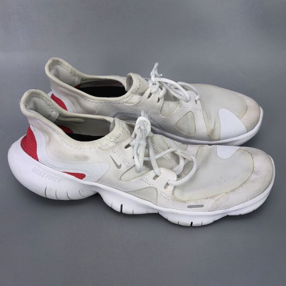 Nike Free 5.0 Womens Size US 5.5 EUR 36 White Pink Running Sneakers CD9435-991